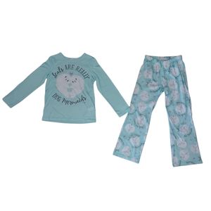 Justice 2 Piece PJ Seals are Really Dog Mermaids Pajamas 6/7